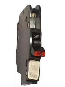 NC115 FPE 15 Amp 1 Pole Stab-Lok Federal Pacific Breaker NC15 Red - FREE SHIP! - Picture 1 of 12