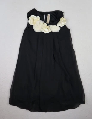 VESTIDO NIÑA NEGRO DOBLADILLO BURBUJA - CHEROKEE - TALLA S Foto 1 de 4