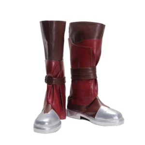 Game LOL Arcane: League of Legends Zaun Ekko Cosplay Shoes Zipper PU Long Boots - Picture 1 of 6