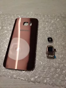 Lente de cubierta de batería de vidrio posterior genuina Samsung Galaxy S7 Edge - OEM - Imagen 1 de 3
