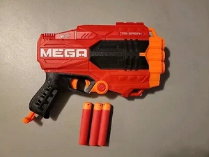 Nerf Mega Tri-Break w/ 3 Mega Darts (Tested, Works) - Picture 1 of 2