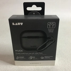 LAUT HUEX Durable Frosted Hard Case for Apple AirPods 3 - Picture 1 of 2