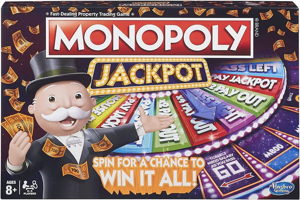 Monopoly Jackpot Board Game - Spin For A Chance To Win It All! - Image 1 of 1