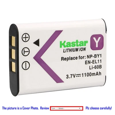 Kastar Replacement Battery for Olympus Li-60B LI60B & Olympus CAMEDIA FE-370 - Image 1 of 3