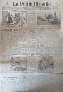 WW1  LA PETITE GIRONDE 1915 TRAIN RAVITAILLEMENT TRANCHÉES CHAPELLE LIHONS SOMME - Picture 1 of 1