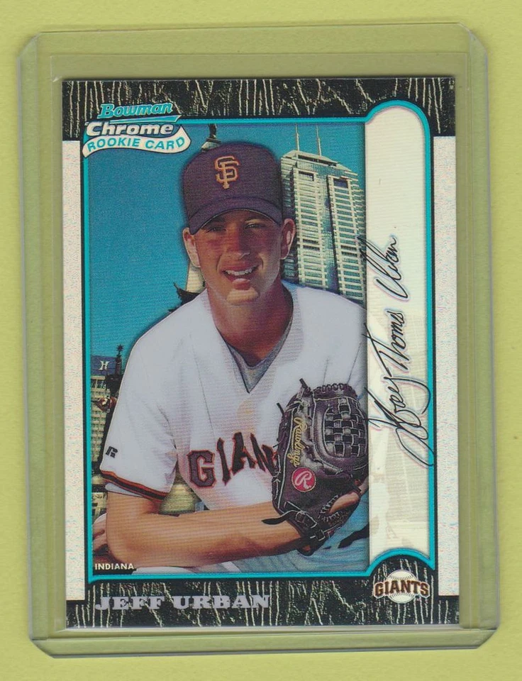 1999 Bowman Chrome International Refractors Jeff Urban #47/100 Giants - Image 1 of 1