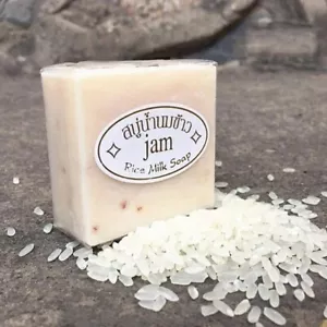 Thailand Rice Milk Soap Bar Original Handmade Gluta Collagen For Face and Body - Picture 1 of 2