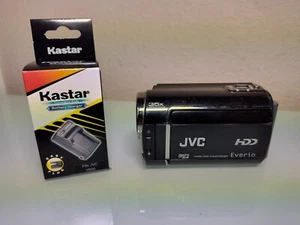 JVC Everio GZ-MG360BU Camcorder With Battery And New Charger Black WORKS TESTED - Picture 1 of 12