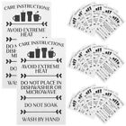 30Pcs Glass Cup Guide Tags Tumbler Care Instructions Cards Cup Care