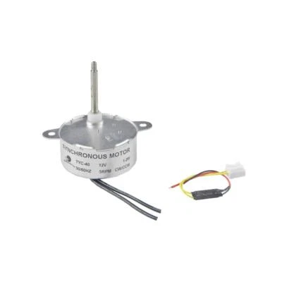 CHANCS DC 12V Gleichstrom Battery Power Synchronmotor TYC-40 5RPM CW/CCW 35mm Schaft...