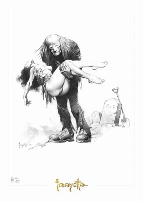 Frank Frazetta - Entierro/Desenterramiento - Edición Oficial Limitada Giclée Foto 1 de 3