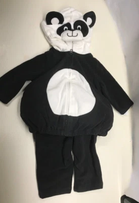 Carters Panda Halloween Costume, 3-6 months, Hoody Jacket Sweat Pants Set - Image 1 of 3