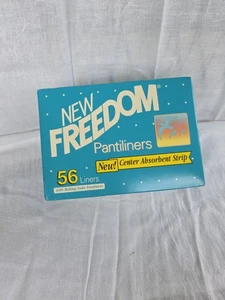 De colección '88 Nuevo Freedom Panty Shield Pantiliner Forro 56 Almohadillas TV Prop Nuevo Sellado - Imagen 1 de 5