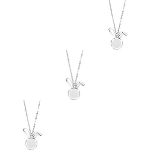 6 pcs Easter Themed Animal Necklace Rabbit Shape Necklace Decorative - Picture 1 of 12