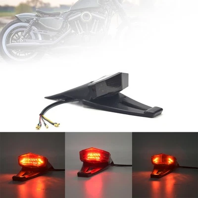 Brake Tail Light Rear Fender Turn Signal Fit Yamaha Kawasaki Dirt Bike Custom — 第 1/4 张图片
