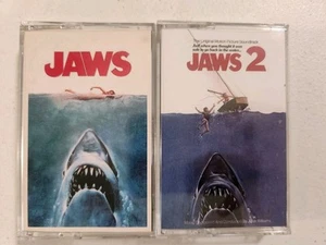 Jaws & Jaws 2 Motion Picture Soundtrack Cassettes - Imagen 1 de 9