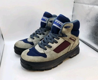 Botines De Colección Raichle Para Mujer Talla 5 Gris Azul Diseño Suizo Camping Senderismo Años 90 Foto 1 de 4