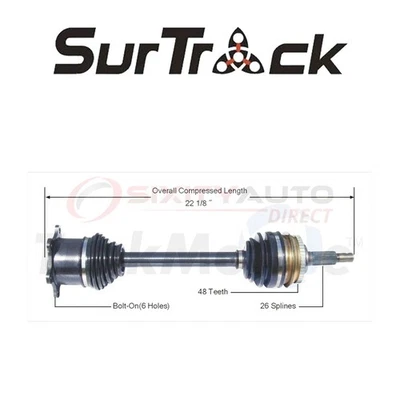 SurTrack CV Axle Shaft for 1991-1997 Toyota Previa 2.4L L4 - Constant fh - Изображение 1 из 4