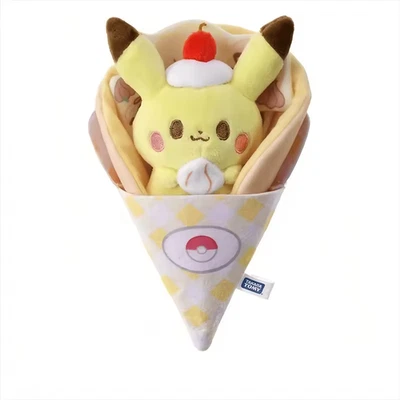 Chinese Made Pokemon Pikachu Crepe Pokepeace Ice Cream Plush Stuffed Takara Tomi - Image 1 of 2