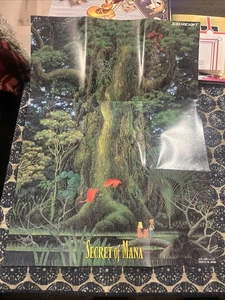 Secret of Mana (Super Nintendo, SNES) - Poster Map Only - Authentic - Picture 1 of 2