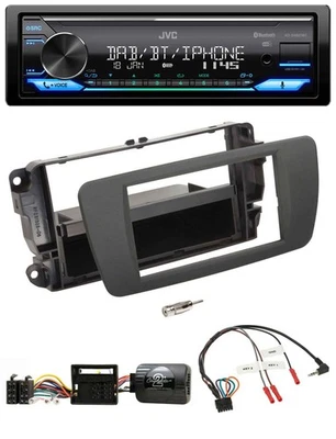 JVC Bluetooth DAB USB Lenkrad Autoradio für Seat Ibiza tuam grey - Bild 1 von 4
