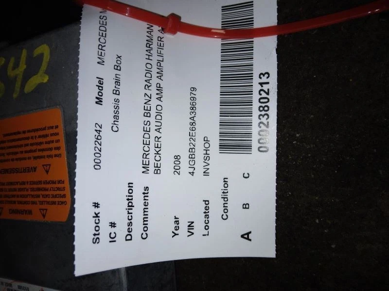 ML320     2008 Chassis ECM 424492 - Image 1 of 4