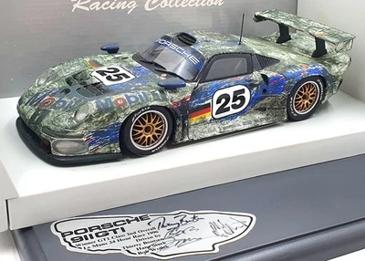 UT Models 1/18 Scale 180 966625 Porsche 911 GT 1 Le Mans 1996 Signed Reworked - Image 1 of 4