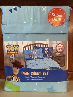 Disney Pixar Jay Franco Toy Story 4 | Juego de sábanas dobles ropa de cama 3 piezas NUEVO Foto 1 de 4