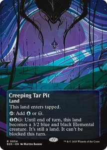 Creeping Tar Pit 0054 ~ Borderless  Rare NM MTG Edge of Eternities - Picture 1 of 1