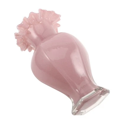  Blumenvase aus Glas: Mundgeblasene Vase, dekorativer Blumenbehälter, Halter für - Bild 1 von 4