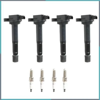 Juego de 4 bobinas de encendido y bujía de iridio para Acura TSX L4 2009-14 2,4 L Foto 1 de 4