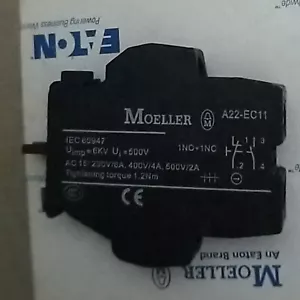Brand New EATON Moeller Auxiliary Contact A22-EC11 Free Shipping#LJ - Picture 1 of 1
