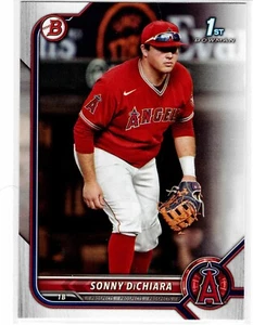 Sonny DiChiara Los Angeles Angels 2022 Bowman Draft 1st Bowman - Picture 1 of 3
