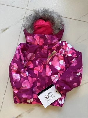 Jaqueta Spyder Junior Bitsy Lola esqui inverno meninas tamanho 4 nova com etiquetas - Imagem 1 de 4