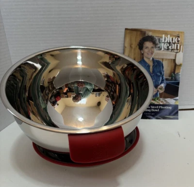 Blue Jean шеф-повар 5 кварт из нержавеющей стали поворотный смешивания чаша красный ручки буклет - Изображение 1 из 4