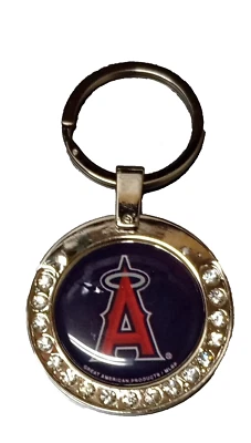 Los Angeles Angels MLB Licensed Premium Rhinestone Keychain w/ split ring-AS IS - Image 1 of 3