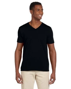 5 Pack Of Gildan G64V Adult Softstyle T Shirt Mitered V-Neck Stylish T-Shirt - Picture 1 of 11