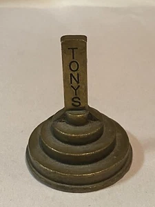 Tony's Auto Food Step Up BRONZE BRIEFBESCHWERER Wolkenkratzer ART DECO Hochzeitstorte - Bild 1 von 9