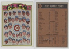 1972 Topps Chicago Cubs Team #192