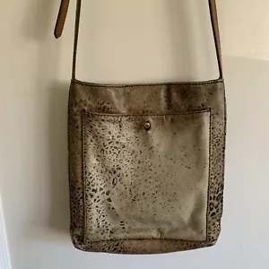 MADEWELL Crossbody Bag Purse Animal Print Leather Brown Magnetic Closure - Picture 1 of 11