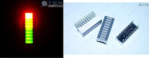 3x LED Array BARGRAPH 10 Seg Fixed Tri-Color [für LED VU Meter / Arduino] - USA - Bild 1 von 6