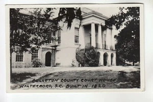 Postal con foto real del Palacio de Justicia del Condado de Colleton Walterboro SC - Imagen 1 de 1