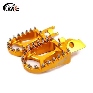 KKE Footpegs Footrests Pedals Fit Surron Light Bee-X Talaria Sting MX3 CNC Gold - Picture 1 of 8