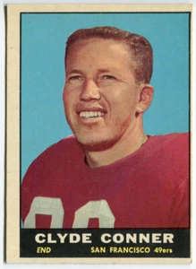 1961 Topps #62 Clyde Conner San Francisco 49ers - Foto 1 di 2