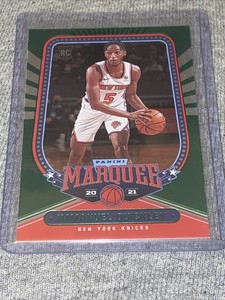 2020-21 Panini Chronicles Marquee Immanuel Quickley 264 Green Parallel RC Rookie