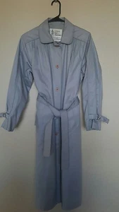 size 8 regular gray womens london fog trench - Picture 1 of 4