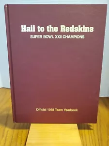 Official Yearbook of the 1988 World Champion Washington Redskins NFL VTG HB - Picture 1 of 9