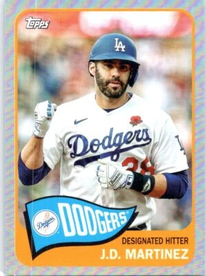 2023 Topps Archives #106 J.D. Martinez Rainbow Foil #/199 - Image 1 of 2
