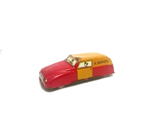 Lollini furgoncino pubblicitario IL RAPIDO Bologna BO 1957 tin car Marchesini - Foto 1 di 8