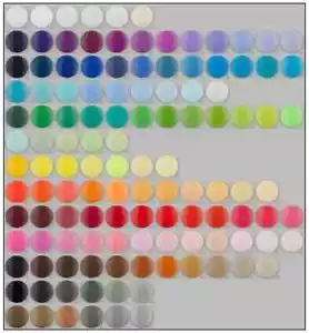 KAM® Plastic Snap Color Card OR Sample Caps in Custom Colors (In Bags) - Picture 1 of 2